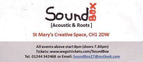 Chestertourist.com - St Mary's Creative Space Soundbox Presents Live Music